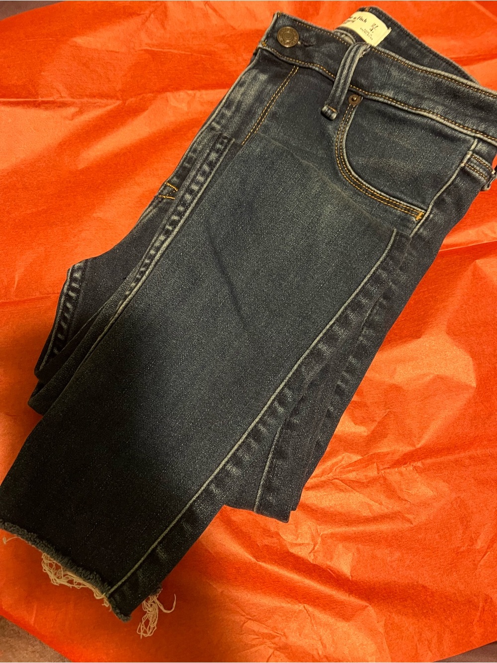 Abercrombie & Fitch Dark Indigo Skinny Jeans